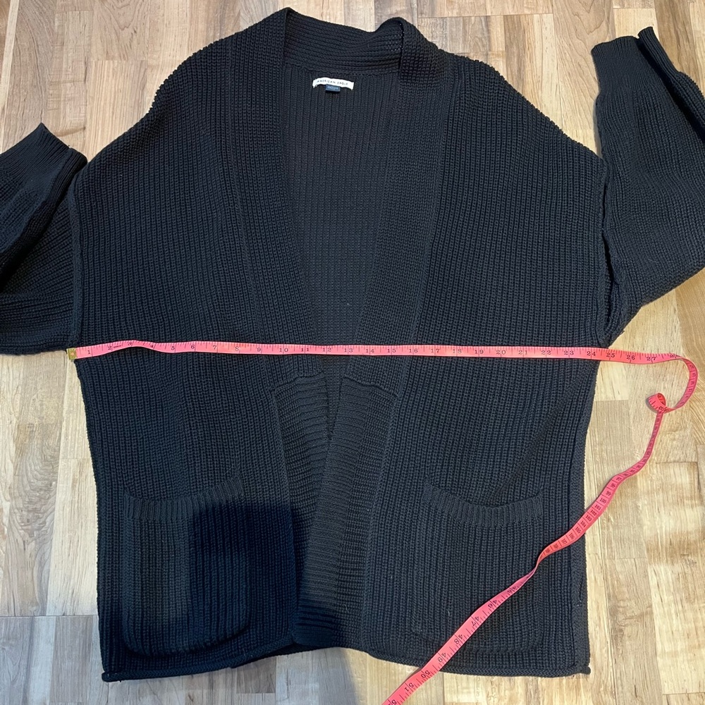 AE Open Front Shaker-Stitch Cardigan - Picture 5 of 7